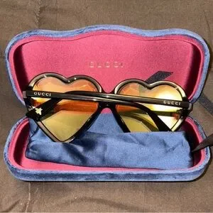 Gucci | Accessories | Gucci Heartshaped Sunglasses With  display picture 1